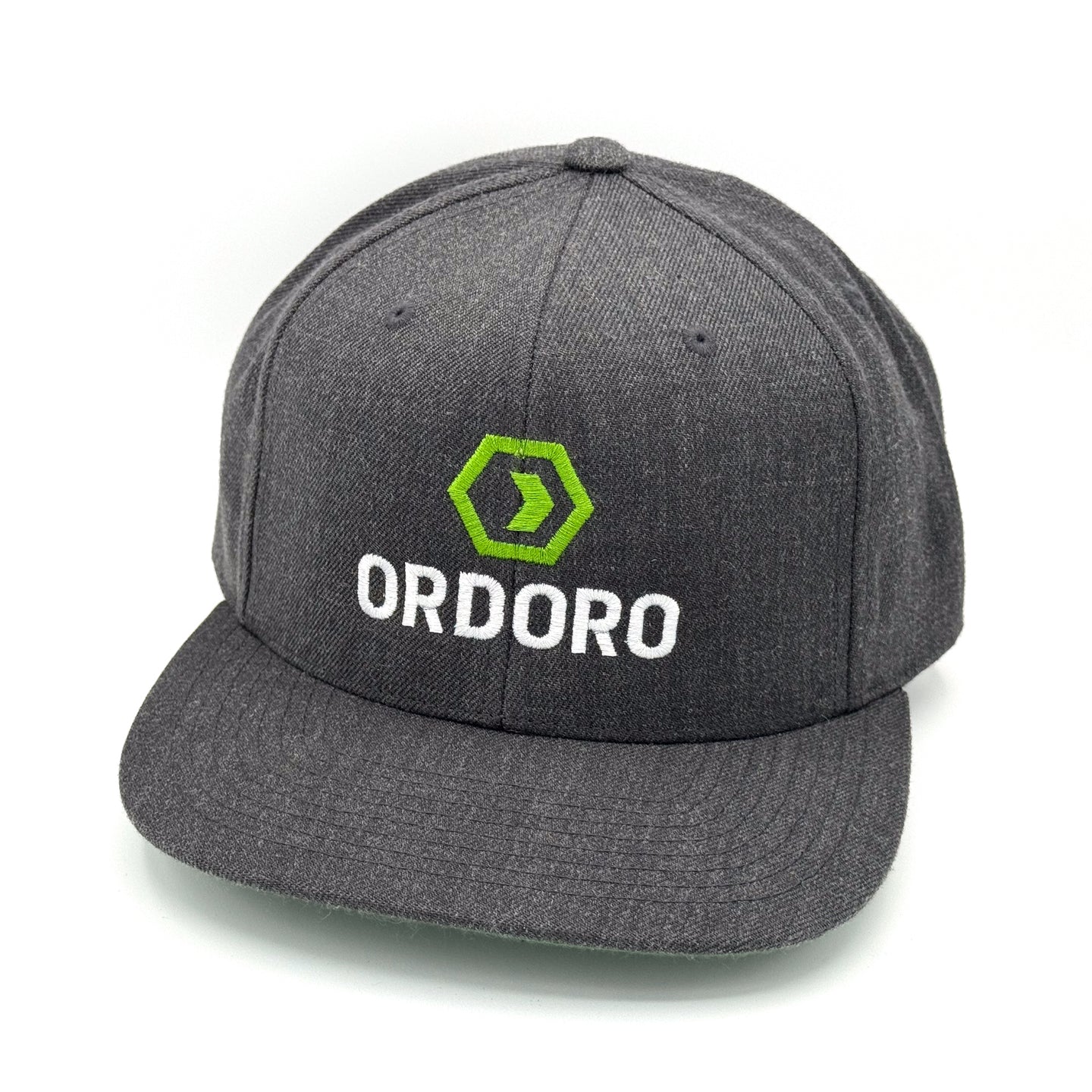 Ordoro Snapback Hat - White & Green