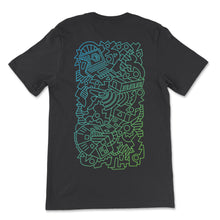 Load image into Gallery viewer, Ordoro Jumble Tee - Blue/Green Gradient