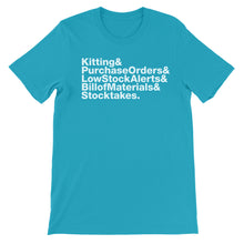 Load image into Gallery viewer, Inventory Ampersand List - Aqua Tee