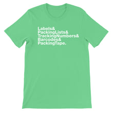 Load image into Gallery viewer, Shipping Ampersand List - Synthetic Green Tee